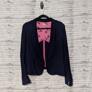 Cremieux Women Navy blue Blazer SZ: M nautical